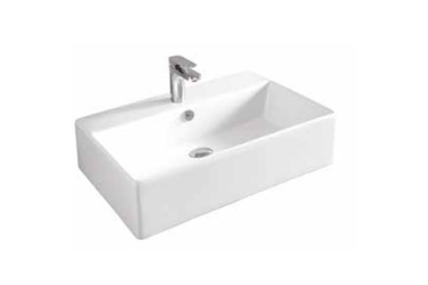 Artceram QUADRO Раковина накладная/подвесная  65х48 см с 1 отв под смеситель со слив переливом цвет белый. QUL003 01 00