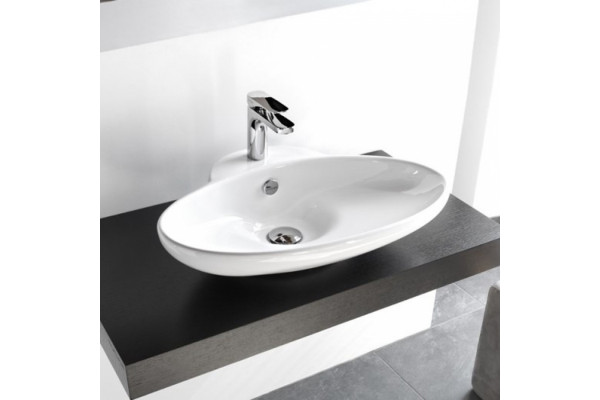 Artceram WASHBASINS FUORI 3  Раковина накладная 63х47 см с 1 отв под смеситель цвет белый. TFL004 01 00 bi*1