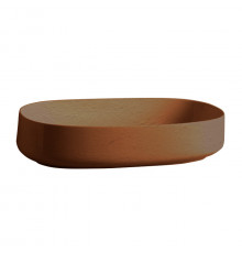 Artceram COGNAC Раковина накладная 68x35 см цвет: ombra bruciata (фактура - необработанная глина)