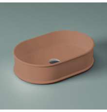Artceram ATELIER Раковина настольная 60х40 см без отв под смеситель без перелива цвет tortora