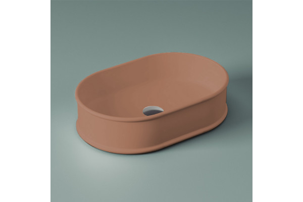 Artceram ATELIER Раковина настольная 60х40 см без отв под смеситель без перелива цвет tortora ATL002 40 00