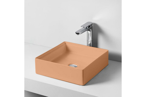 Artceram SCALINO Раковина накладная 38x38 см цвет: arancio cammeo SCL001 13 00