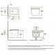 Подвесной унитаз Avimano Vision 1000043 серый, матовый, микролифт, прямоугольный, 35x49.5 см
