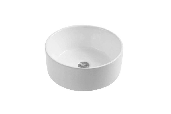 Накладная раковина Avimano Emotion 1243010 40х40 белая, глянцевая, круглая, цвет белый