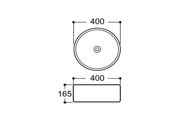 Накладная раковина Avimano Emotion 1243010 40х40 белая, глянцевая, круглая, цвет белый