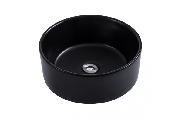 Накладная раковина Avimano Emotion 1243012 40х40 черная, матовая, круглая, цвет черный