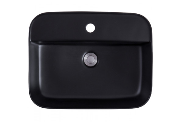Накладная раковина Avimano Vision 1245122 50.5х39.5 черная, матовая, прямоугольная, цвет черный