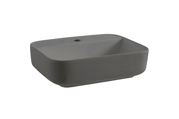 Накладная раковина Avimano Vision 1245123 50.5х39.5 серая, матовая, прямоугольная, цвет серый