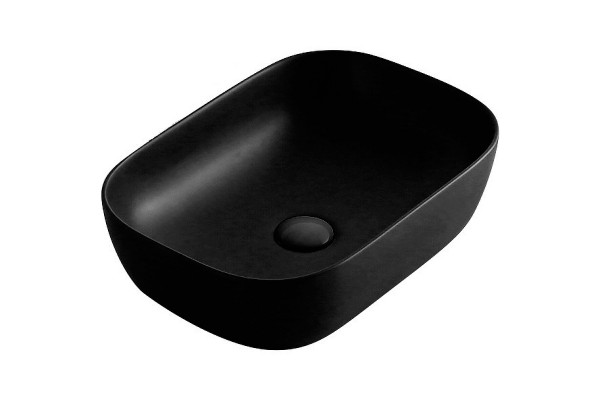 Накладная раковина Avimano Ambition 1246022 45.5х32.5 черная, матовая, прямоугольная, цвет черный