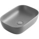 Накладная раковина Avimano Ambition 1246023 45.5х32.5 серая, матовая, прямоугольная, цвет серый
