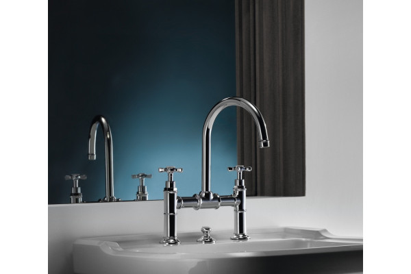 Смеситель Axor Montreux 16510000 для раковины, хром, двухвентильный, высота излива 22.4 см