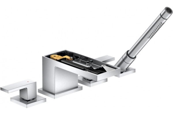 Смеситель Axor MyEdition 47432000 на борт ванны, без панели, двухвентильный, хром