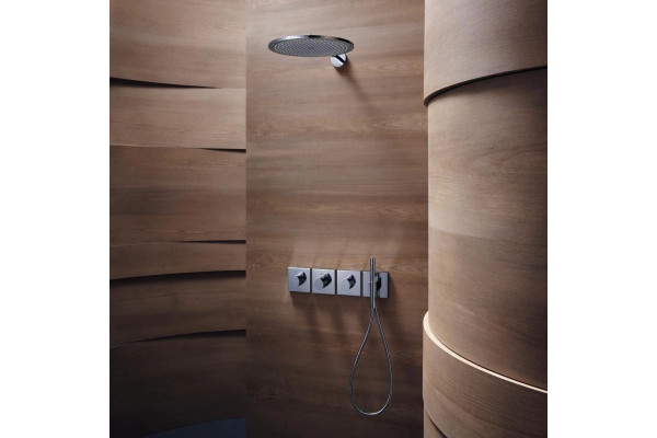 Верхний душ Axor ShowerSolutions 26034000 хром штанга 9.15 см, размер 35.5 см