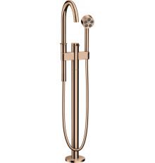 Смеситель Axor One 48440300 напольный, полированное красное золото, однорычажный, длина излива 22 см