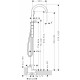 Смеситель Axor One 48440300 напольный, полированное красное золото, однорычажный, длина излива 22 см