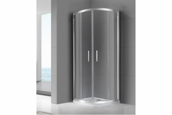 Душевой уголок Azario Atlanta AZ-AB4S 800х1200 профиль хром, стекло прозрачное, прямоугольный-асимметричный, двери раздвижные