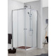 Душевой уголок Azario Greenwood AZ-NNE1142 1000 100х100х185 профиль хром, стекло прозрачное, квадратный, двери раздвижные
