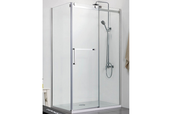 Душевой уголок Azario Vancouver AZ-NKF1131-R900 120х90х200 профиль серебро, стекло прозрачное, правый, прямоугольный, двери раздвижные