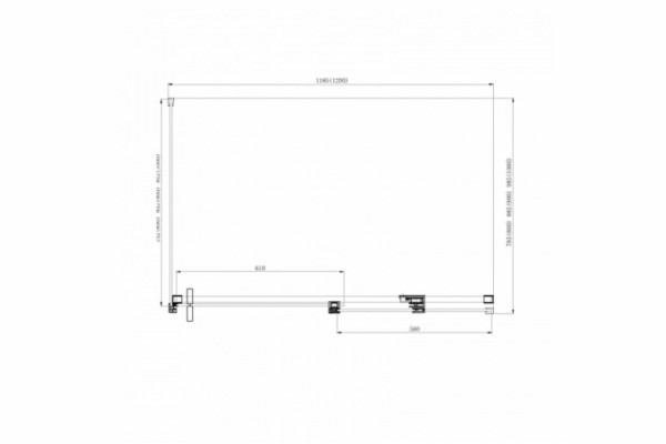 Душевой уголок Azario Vancouver AZ-NKF1131-R900 120х90х200 профиль серебро, стекло прозрачное, правый, прямоугольный, двери раздвижные