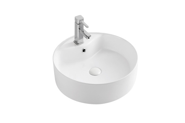 Накладная раковина Azario AZ-3018 46х46 круглая, цвет белый