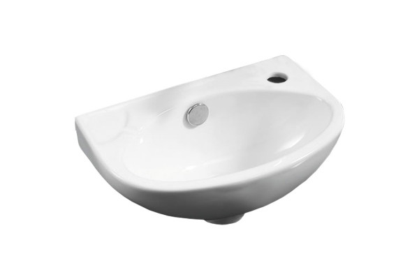 Раковина Azario AZ-41203 37х25 угловая, белая, цвет белый