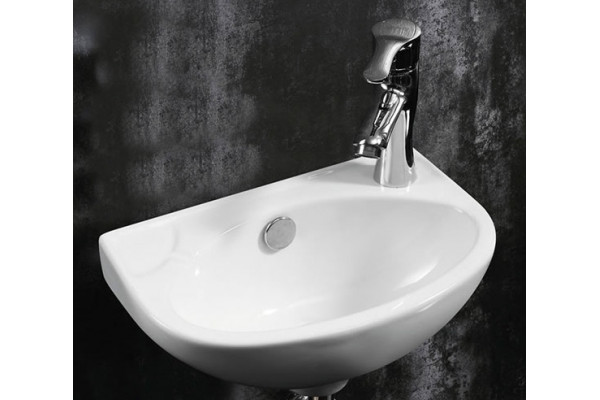 Раковина Azario AZ-41203 37х25 угловая, белая, цвет белый