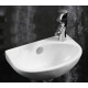 Раковина Azario AZ-41203 37х25 угловая, белая, цвет белый