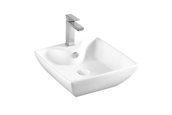 Накладная раковина Azario AZ-4263 43.5х43.5 квадратная, цвет белый