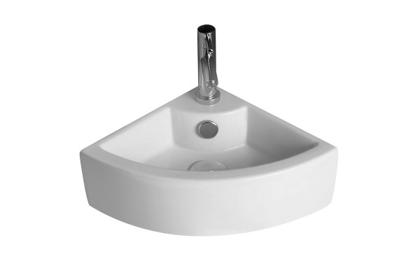 Раковина Azario AZ-4299 43.5х31 белая угловая, цвет белый