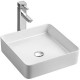 Накладная раковина Azario AZ-2179 40х40 белая квадратная, цвет белый