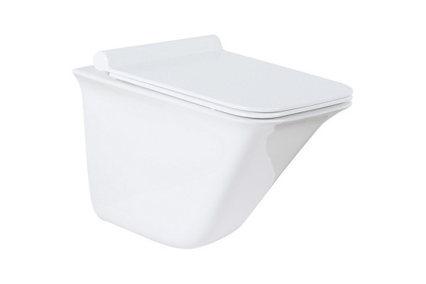 Унитаз Azario Felice AZ-0054 микролифт белый, прямоугольный, 35.5x51 см