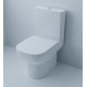 Унитаз-компакт Azario Alba AZ-8323 микролифт белый, прямоугольный, 36.5x62 см