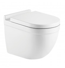 Унитаз Azario Fora AZ-0017 E-R микролифт белый, овальный, 36x52 см