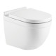 Унитаз Azario Fora AZ-0017 E-R микролифт белый, овальный, 36x52 см