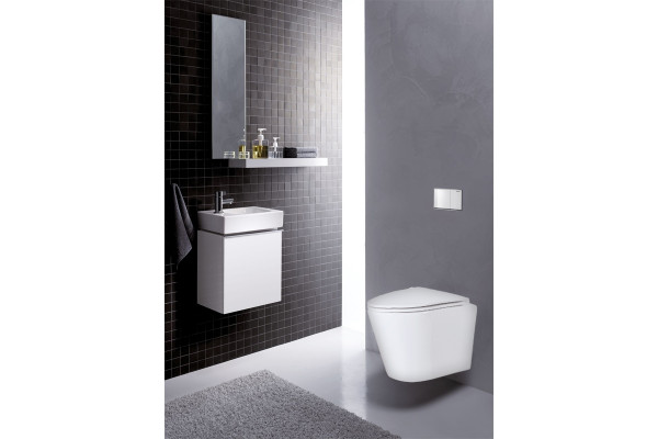 Унитаз Azario Teramo AZ-0053 микролифт белый, овальный, 35.5x51.5 см