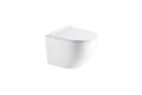 Унитаз Azario Fora AZ-0067 микролифт белый, овальный, 35.5x52 см