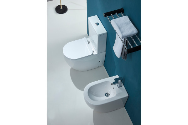 Унитаз Azario Maro AZ-2125A-R микролифт белый, овальный, 38x67 см