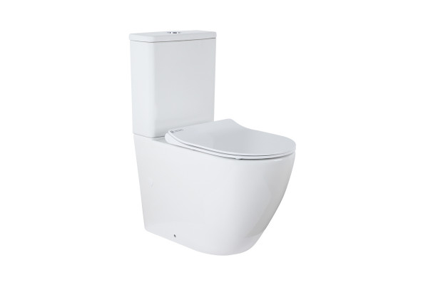 Унитаз Azario Grado AZ-2141 микролифт белый, овальный, 36x66.5 см
