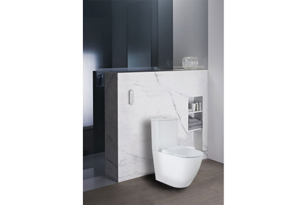 Унитаз Azario Grado AZ-2141 микролифт белый, овальный, 36x66.5 см