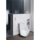 Унитаз Azario Grado AZ-2141 микролифт белый, овальный, 36x66.5 см