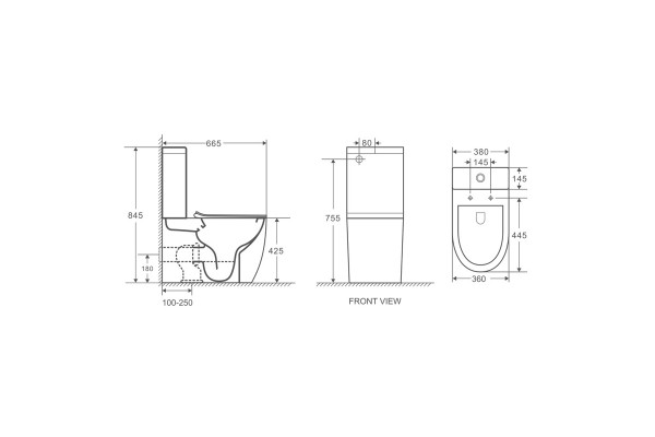 Унитаз Azario Grado AZ-2141 микролифт белый, овальный, 36x66.5 см
