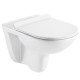 Унитаз Azario Pavia AZ-2142 микролифт белый, овальный, 35.5x53 см