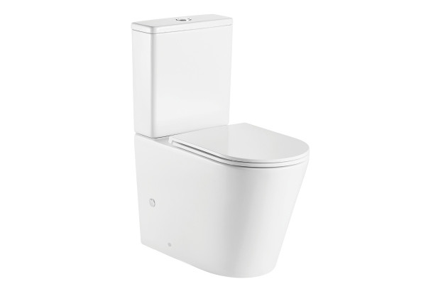 Унитаз Azario Vetro AZ-2149 микролифт белый, овальный, 38x60.5 см
