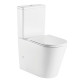 Унитаз Azario Vetro AZ-2149 микролифт белый, овальный, 38x60.5 см