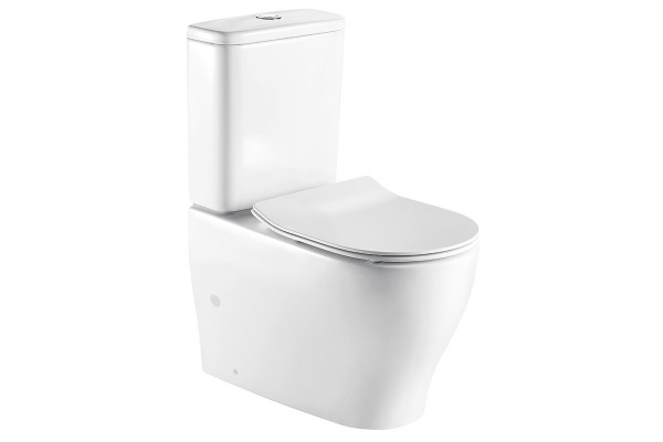 Унитаз Azario Maro AZ-2154 микролифт белый, овальный, 38.5x69 см