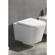 Унитаз Azario Nova AZ2216 микролифт белый, прямоугольный, 35x50.5 см