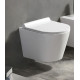 Унитаз Azario Nova AZ2217 микролифт белый, овальный, 36x48 см