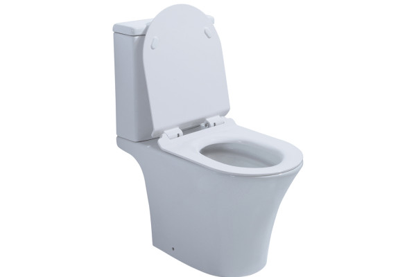 Унитаз Azario Verde AZ-8220 микролифт белый, овальный, 36.5x65 см
