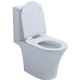 Унитаз Azario Verde AZ-8220 микролифт белый, овальный, 36.5x65 см