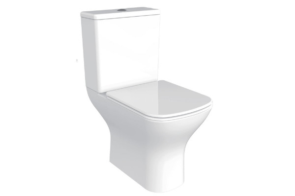 Унитаз Azario Iris AZ 8353 микролифт белый, прямоугольный, 38x60 см